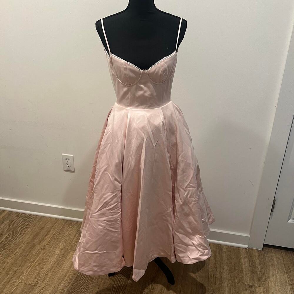 House of cb mademoiselle ballerina pink tulle midi dress